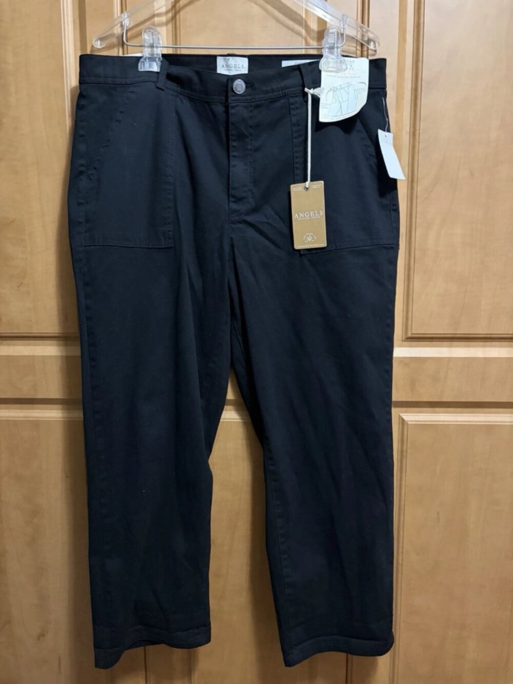Angels Forever Young Convertible Black Stretch Jeans Size 16P